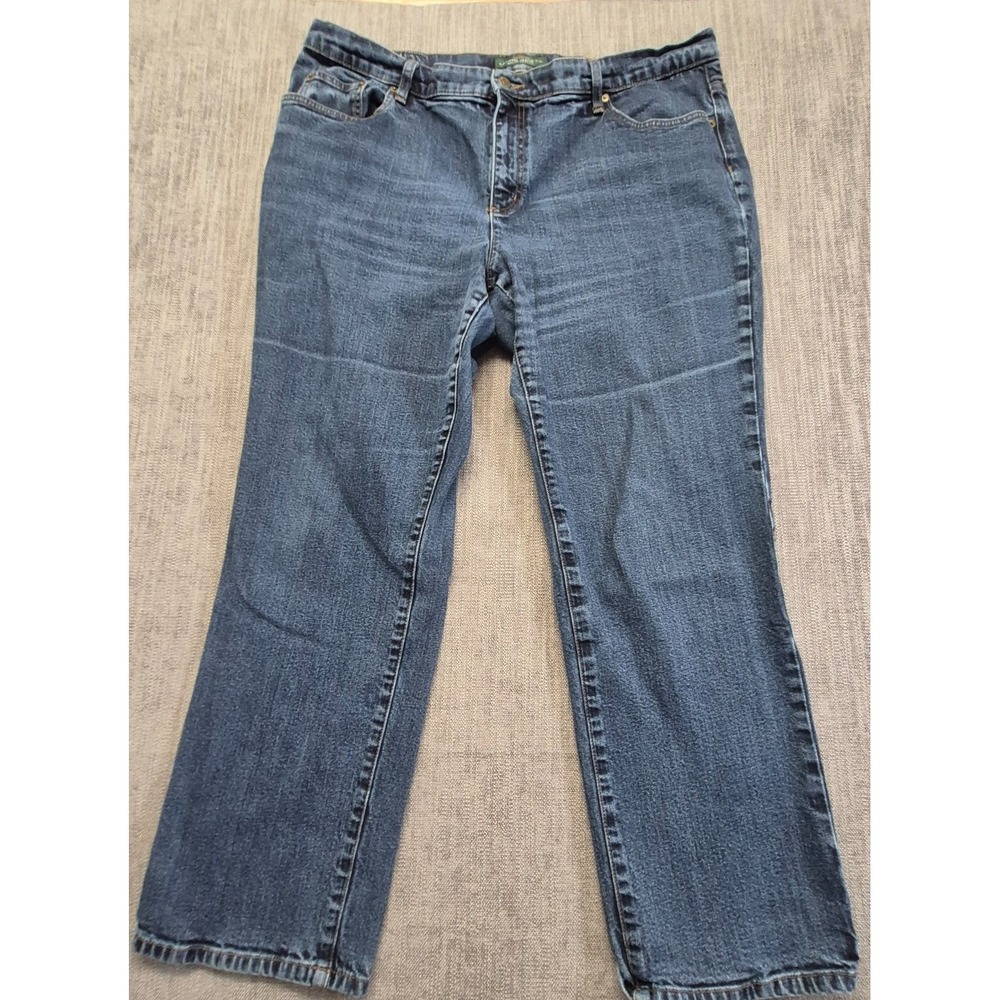 Laruen Ralph Lauren Jeans Co women's 20W Straight Leg Denim Blue Jeans Stretch